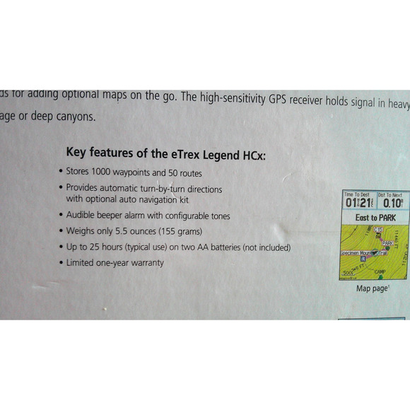 Garmin eTrex Legend HCX Handheld Personal Navigator Open Box - Picture 6 of 9